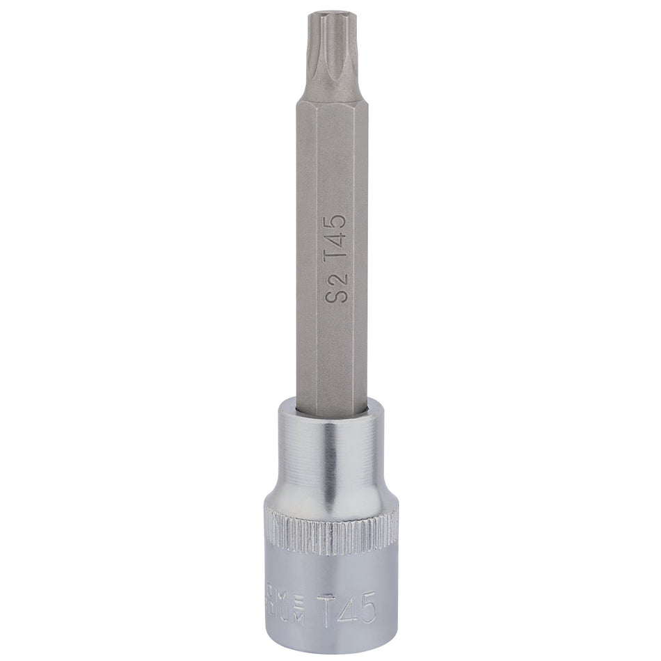 Draper-TX-STAR®-Socket-Bit,-1/2"-Sq.-Dr.,-T45-x-100mm