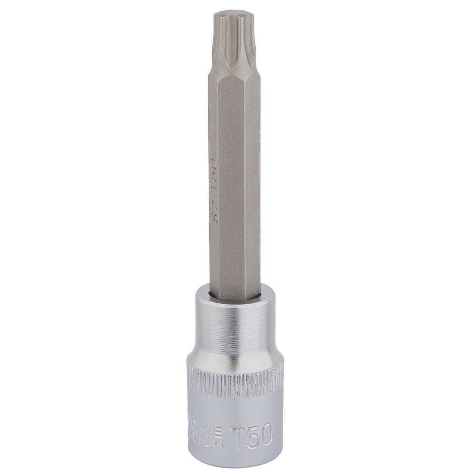 Draper-TX-STAR®-Socket-Bit,-1/2"-Sq.-Dr.,-T50-x-100mm