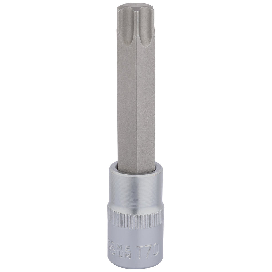 Draper-TX-STAR®-Socket-Bit,-1/2"-Sq.-Dr.,-T70-x-100mm