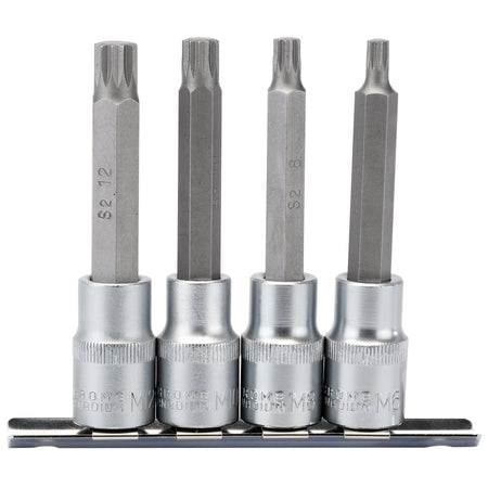 Spline-Socket-Bit-Set,-1/2"-Sq.-Dr.-(4-Piece)