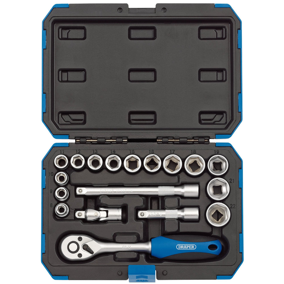 Metric-Socket-Set,-3/8"-Sq.-Dr.-(18-Piece)