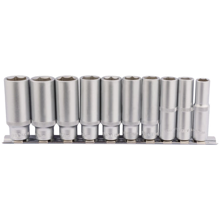 Deep-Socket-Set-on-Metal-Rail,-3/8"-Sq.-Dr.-(10-Piece)