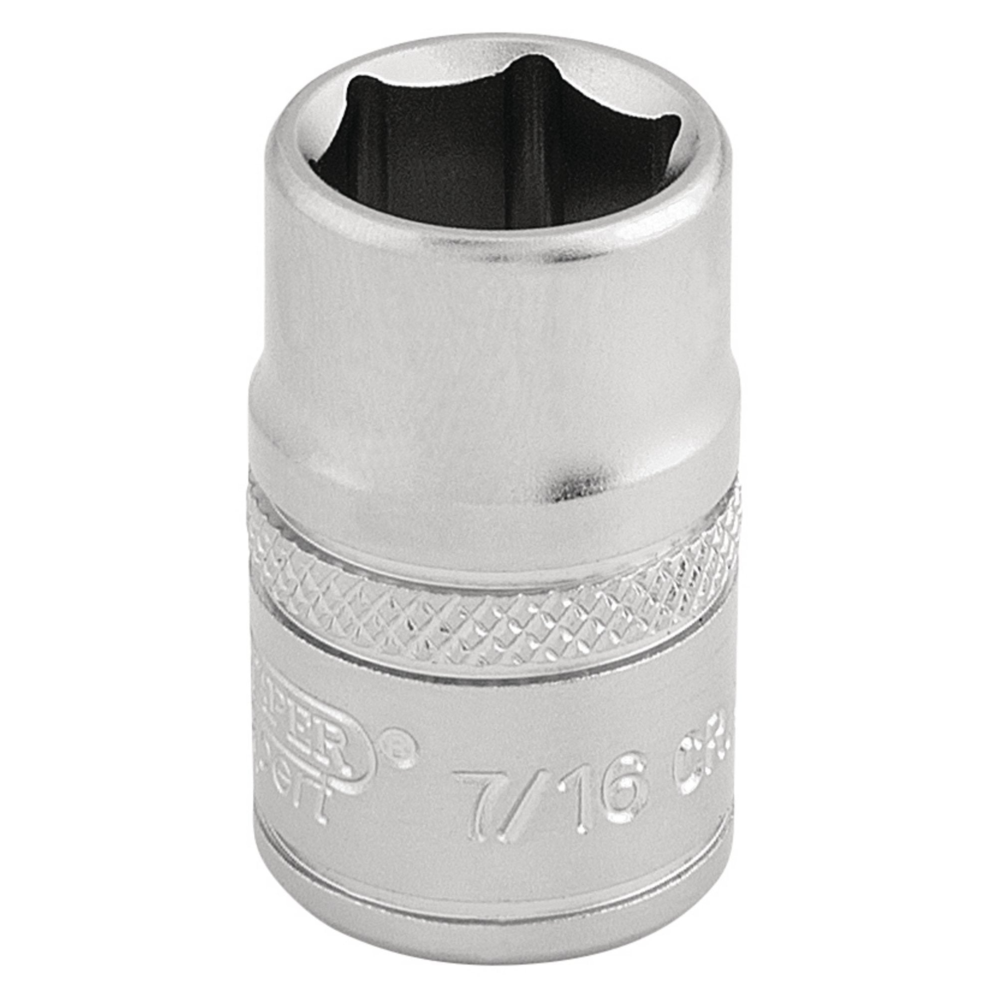 6-Point-Imperial-Socket,-3/8"-Sq.-Dr.,-7/16"