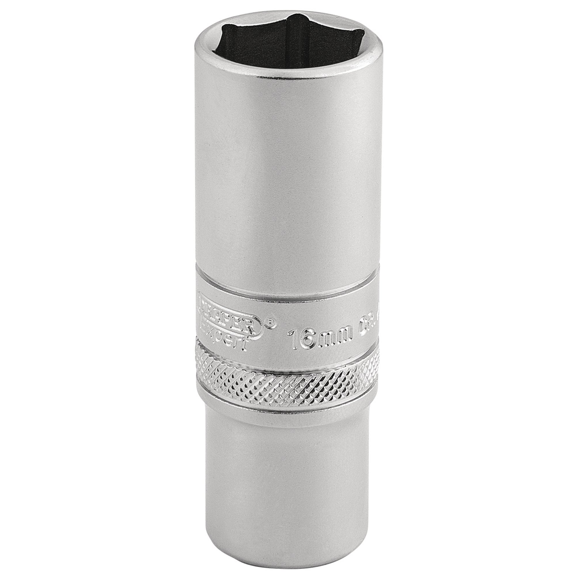 Draper-Expert-6-Point-Metric-Socket,-3/8"-Sq.-Dr.,-16mm
