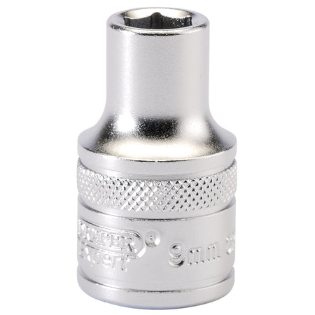 6-Point-Metric-Socket,-1/2"-Sq.-Dr.,-9mm