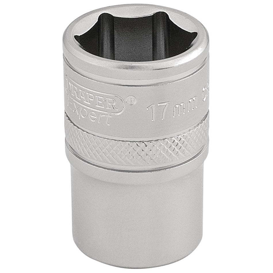 6-Point-Metric-Socket,-1/2"-Sq.-Dr.,-17mm