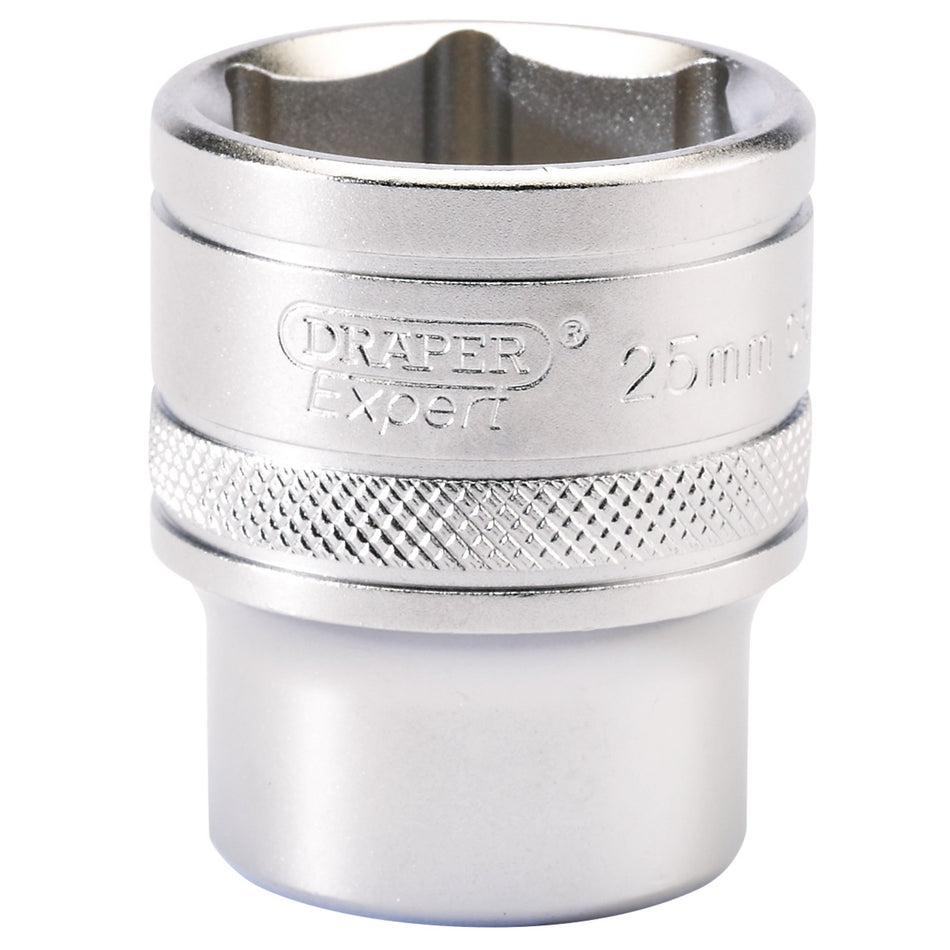 6-Point-Metric-Socket,-1/2"-Sq.-Dr.,-25mm