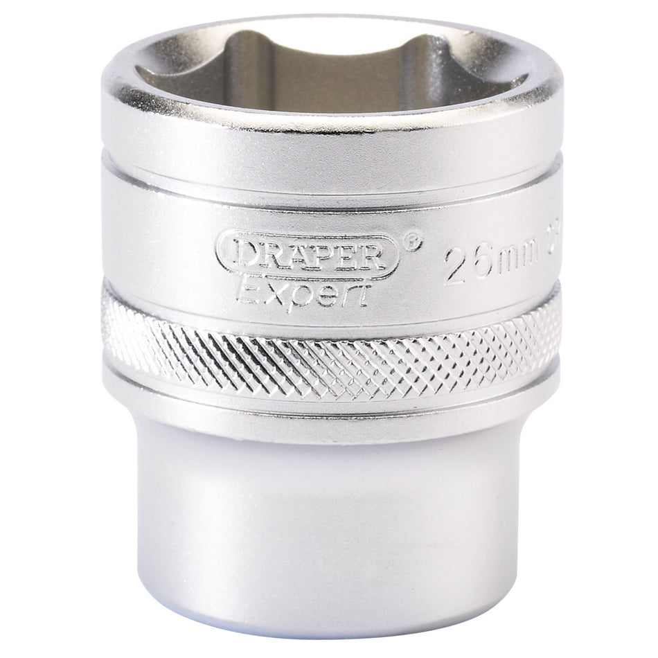 6-Point-Metric-Socket,-1/2"-Sq.-Dr.,-26mm