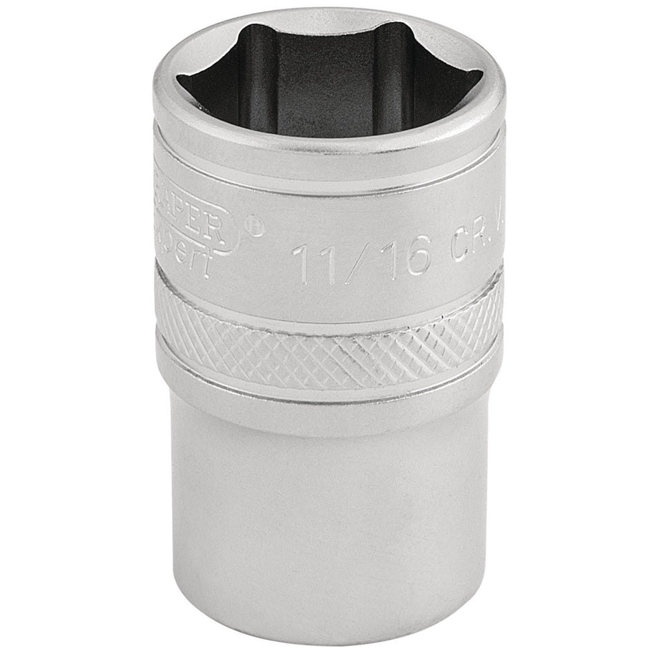 6-Point-Imperial-Socket,-1/2"-Sq.-Dr.,-11/16"