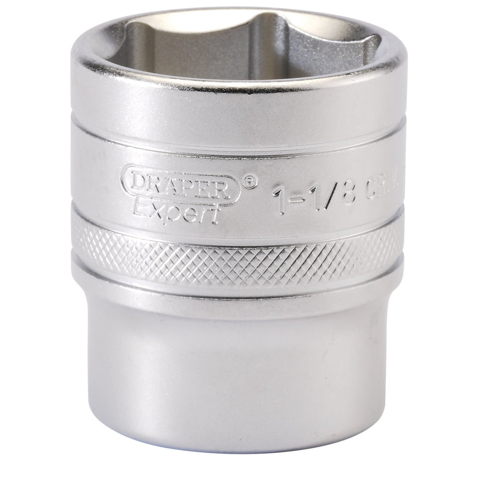 6-Point-Imperial-Socket,-1/2"-Sq.-Dr.,-1.1/8"