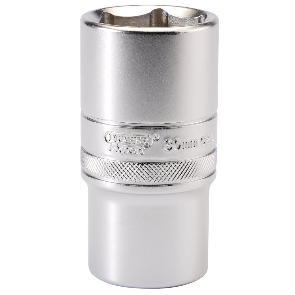 6-Point-Metric-Deep-Socket,-1/2"-Sq.-Dr.,-30mm