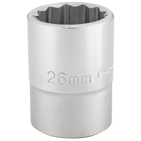 12-Point-Socket,-3/4"-Sq.-Dr.,-26mm