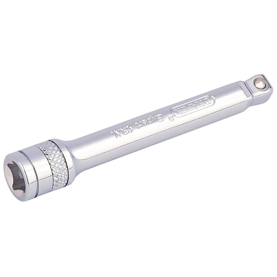 Draper-Expert-Wobble-Extension-Bar,-1/4"-Sq.-Dr.,-75mm,-Polished-Chrome