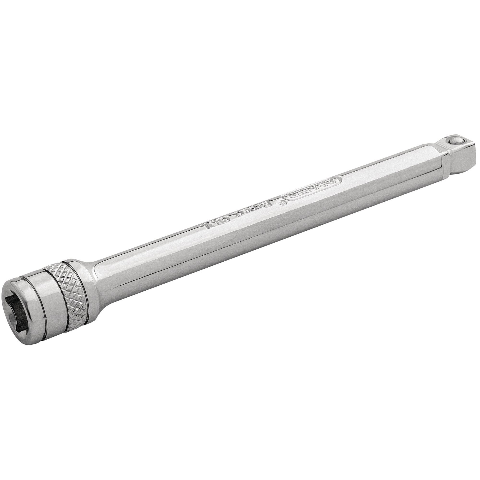 Draper-Expert-Wobble-Extension-Bar,-1/4"-Sq.-Dr.,-100mm,-Polished-Chrome