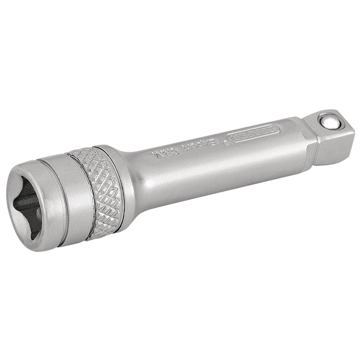 Draper-Expert-Wobble-Extension-Bar,-1/4"-Sq.-Dr.,-50mm,-Micro-Satin-Chrome