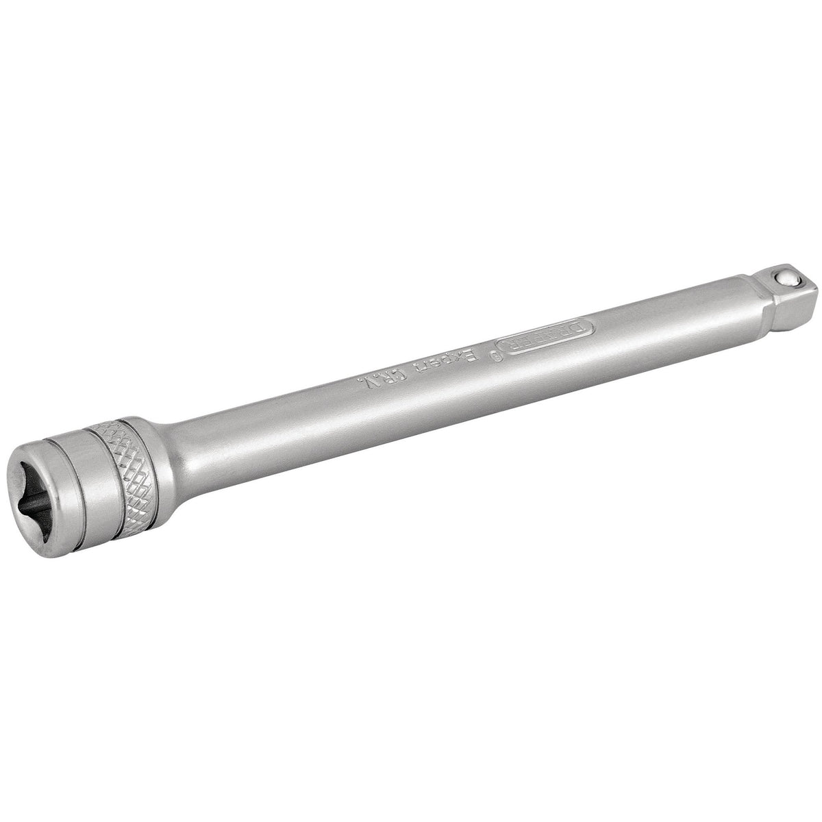 Draper-Expert-Wobble-Extension-Bar,-1/4"-Sq.-Dr.,-100mm,-Micro-Satin-Chrome