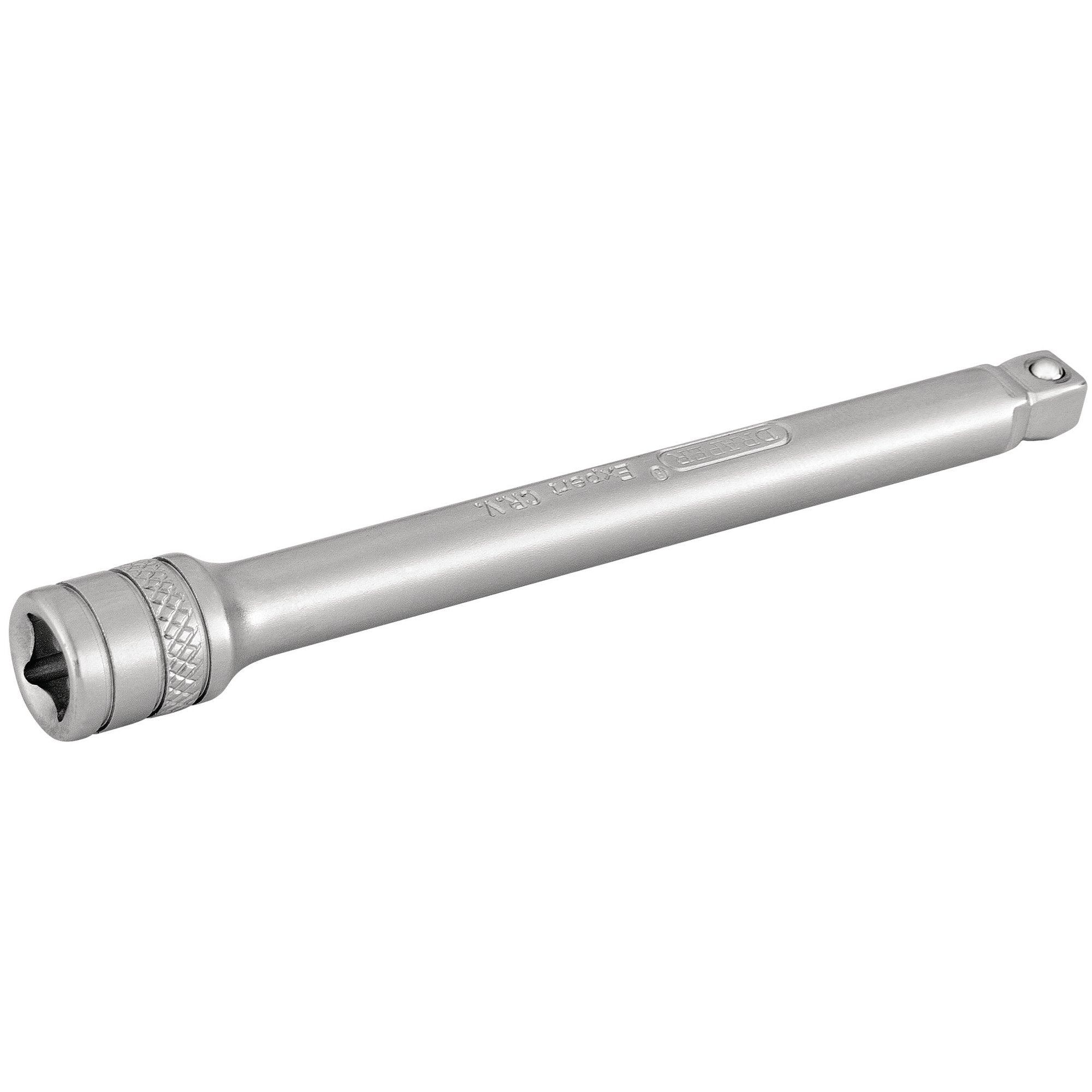 Draper-Expert-Wobble-Extension-Bar,-1/4"-Sq.-Dr.,-100mm,-Micro-Satin-Chrome