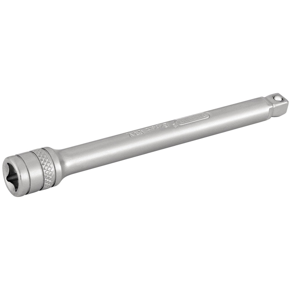 Draper-Expert-Wobble-Extension-Bar,-1/4"-Sq.-Dr.,-100mm,-Micro-Satin-Chrome