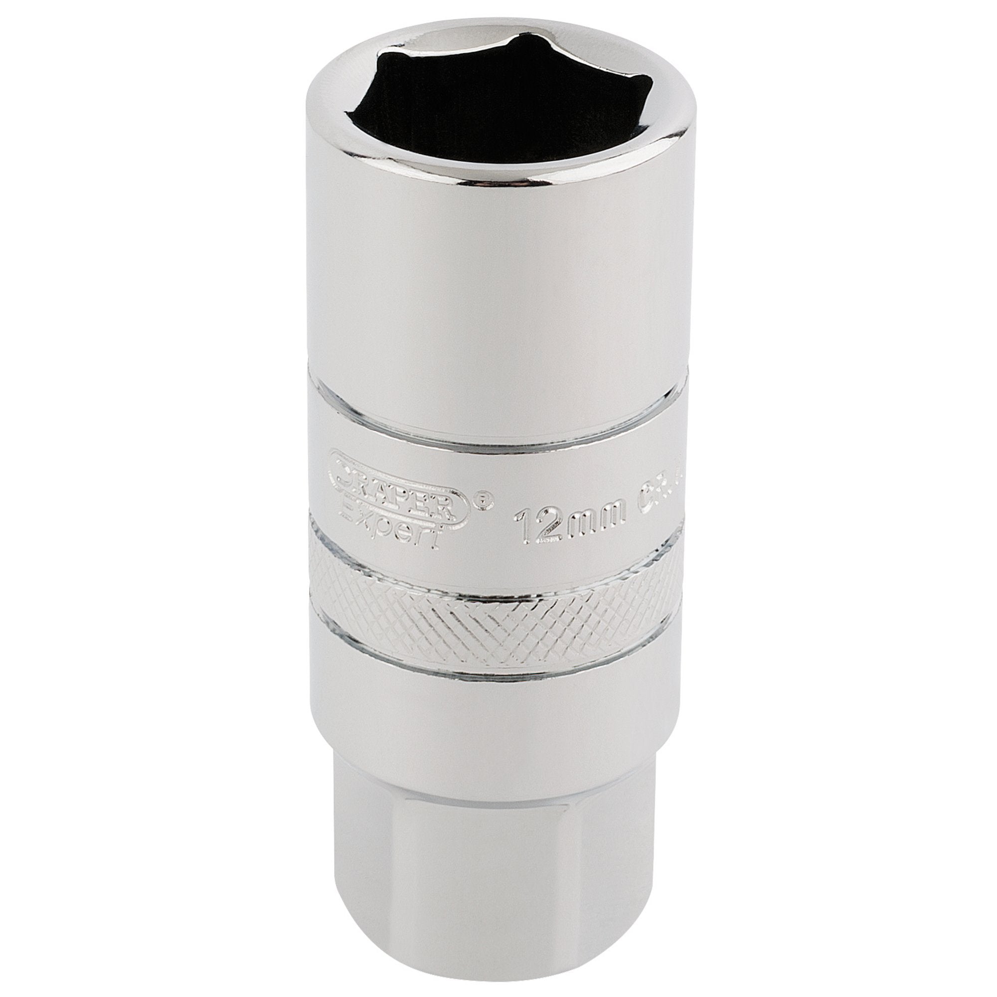 12mm-Thread-6-Point-Spark-Plug-Socket,-3/8"-Sq.-Dr.,-18mm
