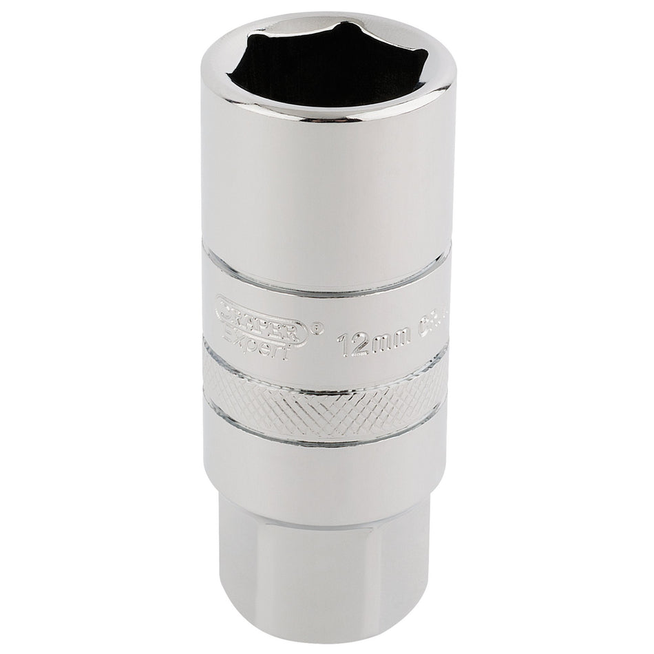 12mm-Thread-6-Point-Spark-Plug-Socket,-3/8"-Sq.-Dr.,-18mm