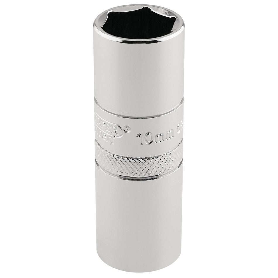 10mm-Thread-6-Point-Spark-Plug-Socket,-1/2"-Sq.-Dr.,-16mm