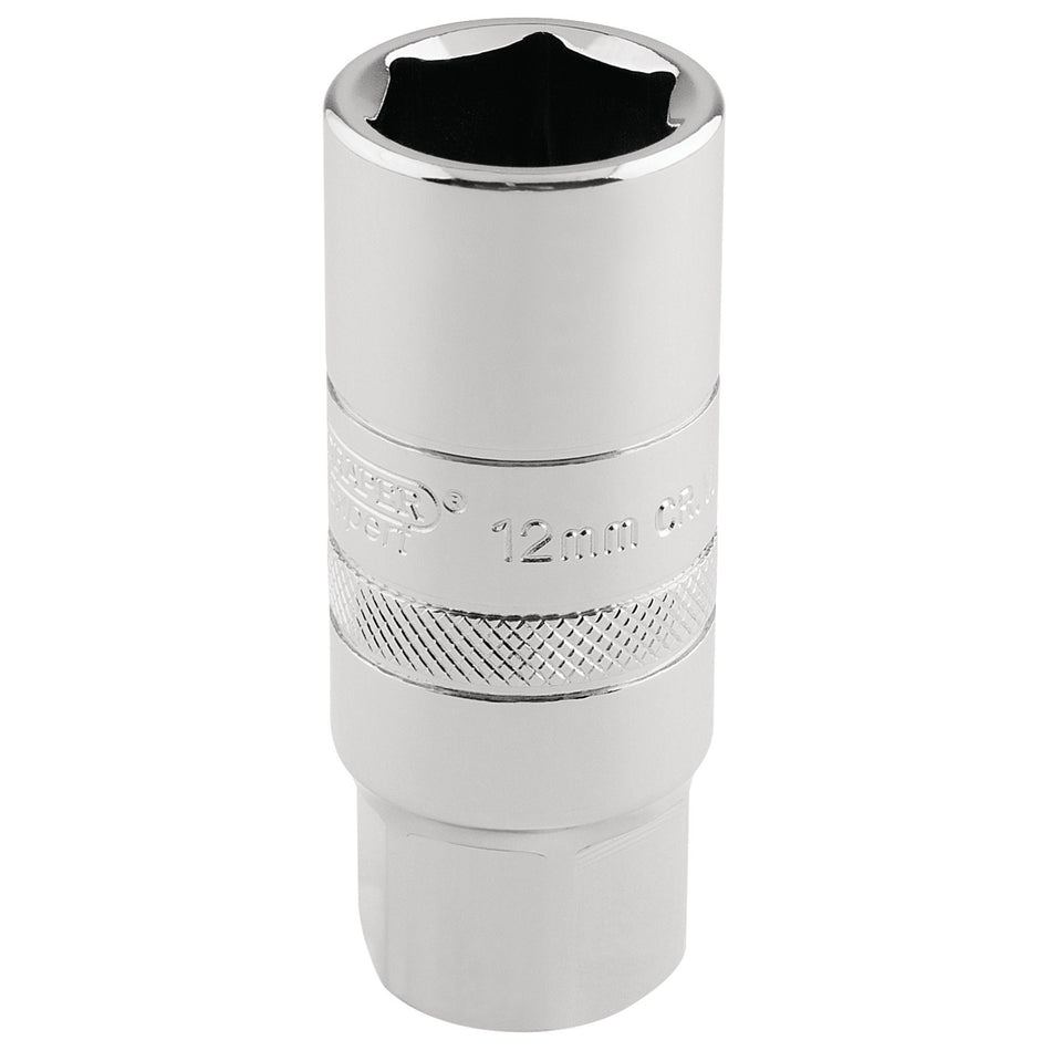 12mm-Thread-6-Point-Spark-Plug-Socket,-1/2"-Sq.-Dr.,-18mm