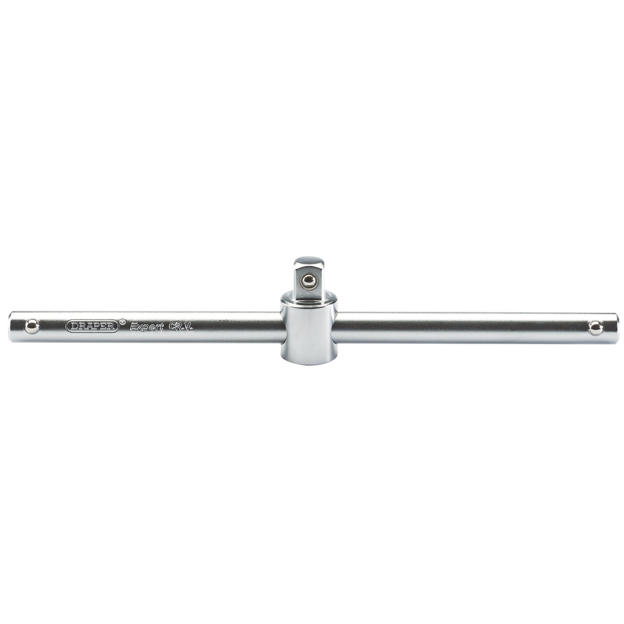 Satin-Chrome-Sliding-T-Bar,-1/2"-Sq.-Dr.