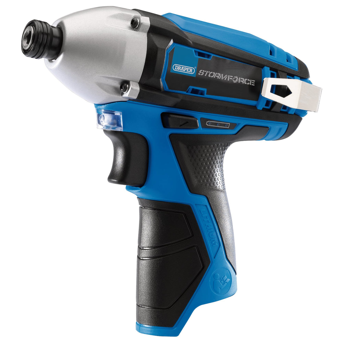 Draper-Storm-Force®-10.8V-Power-Interchange-Impact-Driver,-1/4"-Hex.-(Sold-Bare)