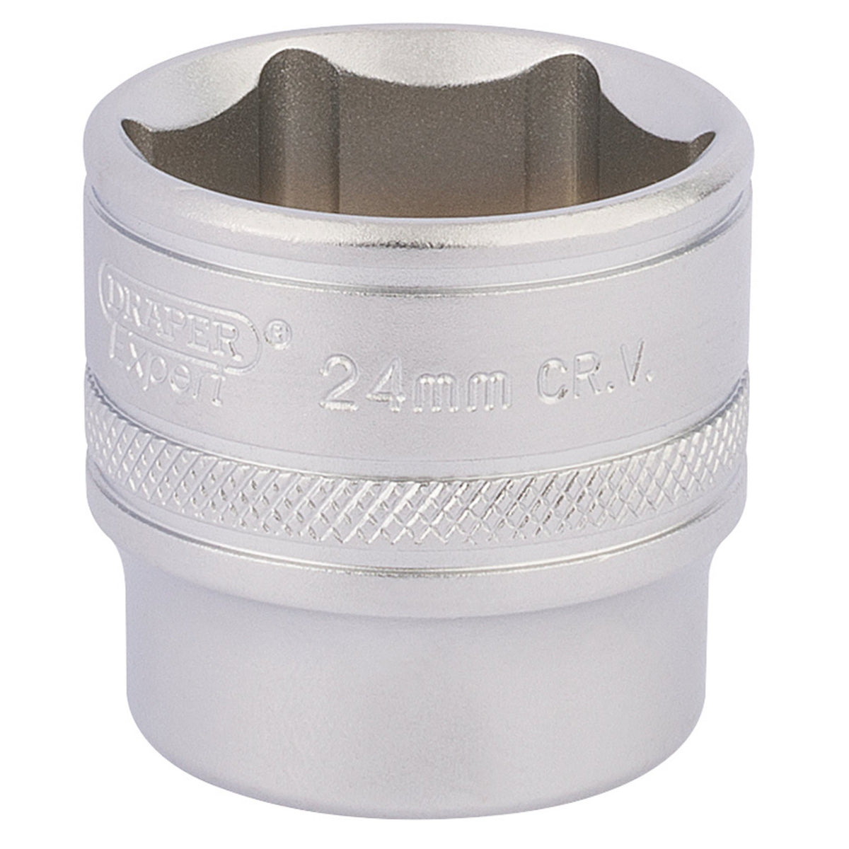 Draper-HI-TORQ®-6-Point-Socket,-3/8"-Sq.-Dr.,-24mm