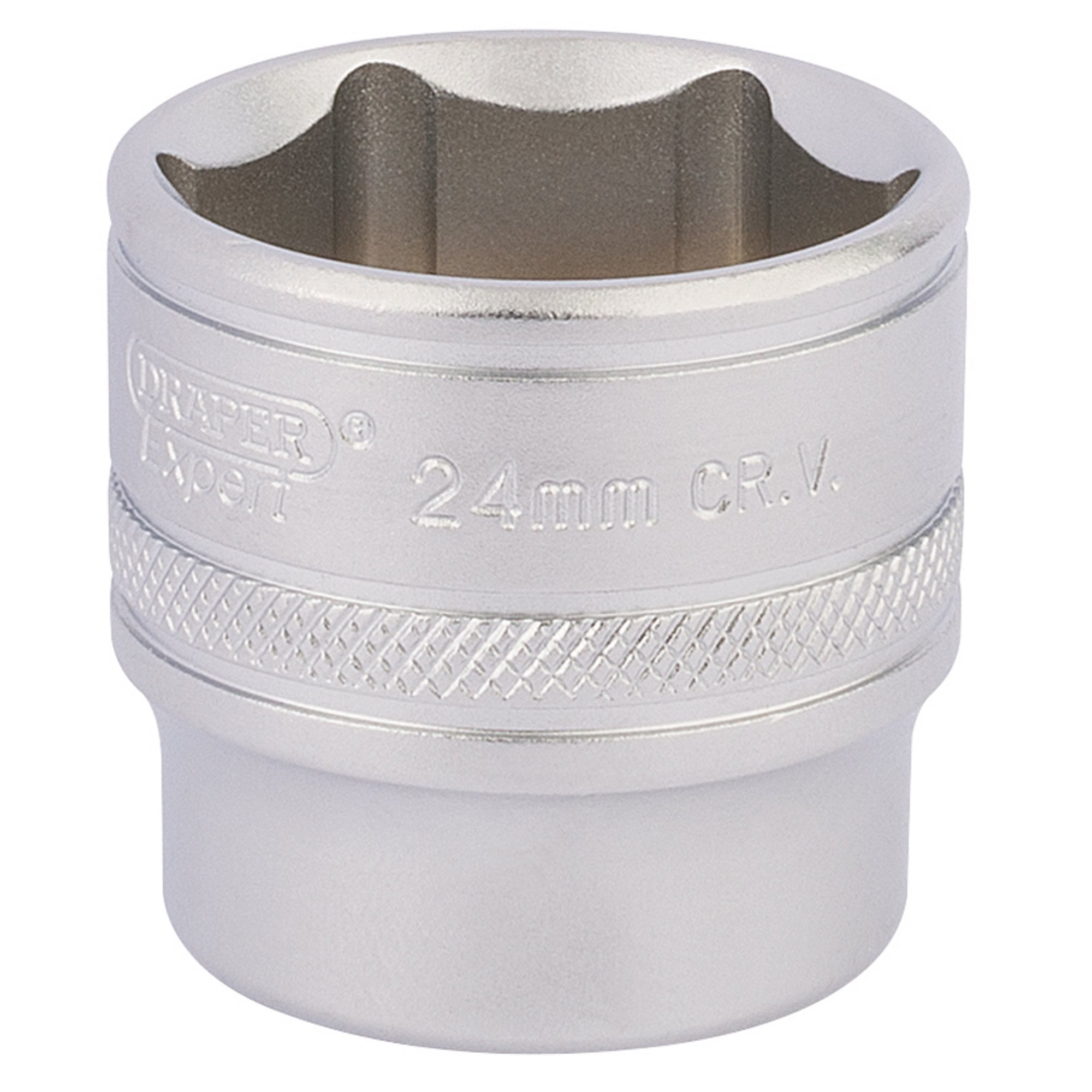 Draper-HI-TORQ®-6-Point-Socket,-3/8"-Sq.-Dr.,-24mm