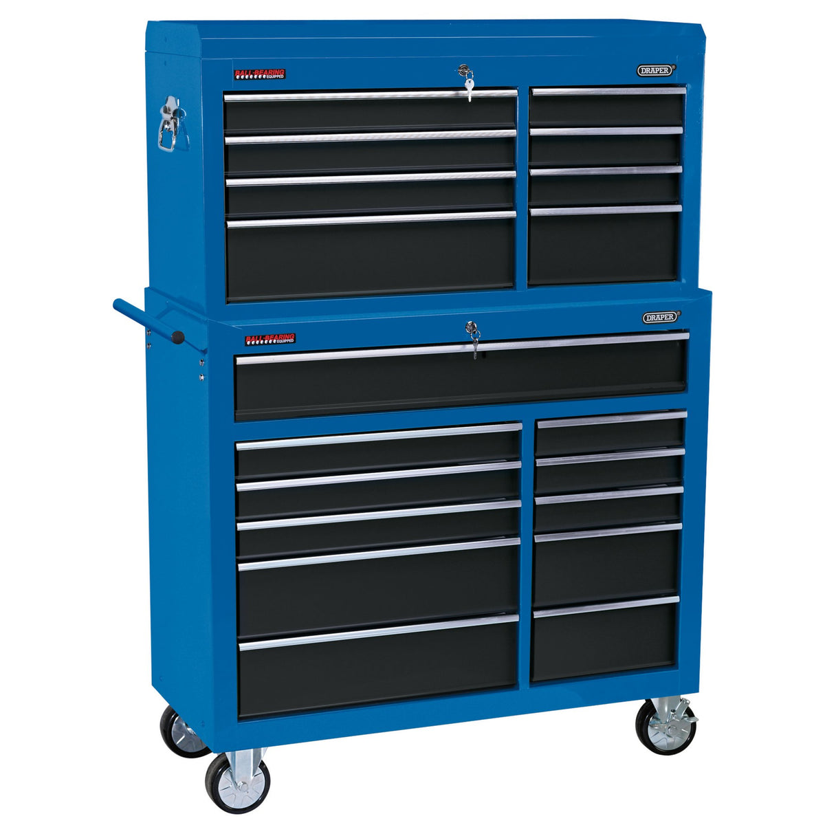 Combined-Roller-Cabinet-and-Tool-Chest,-19-Drawer,-40"