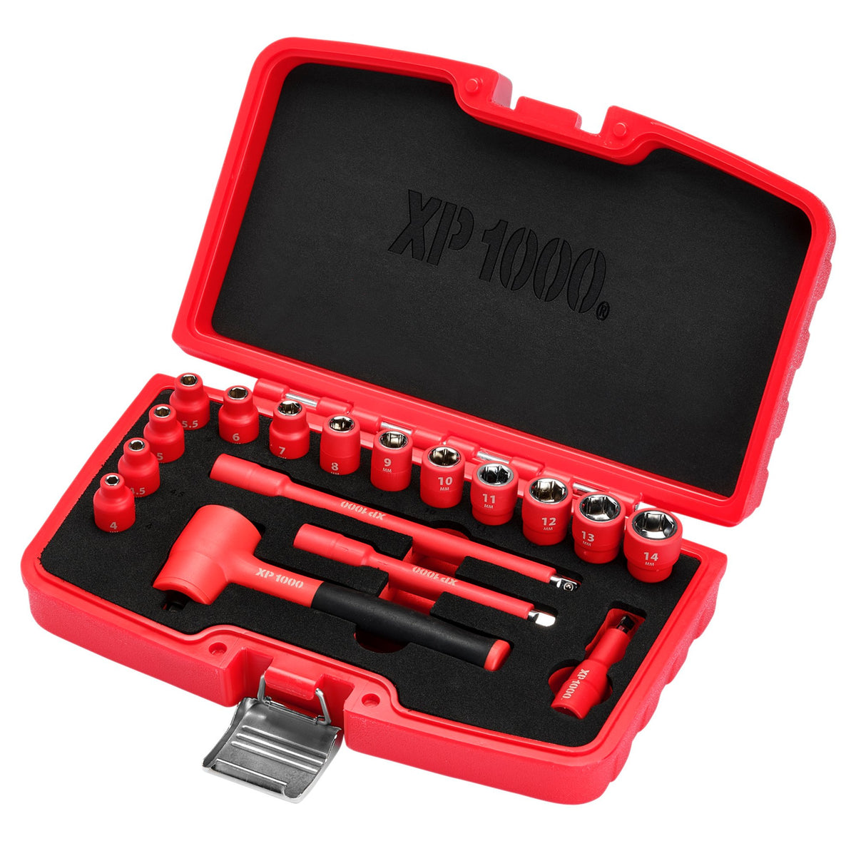XP1000®-VDE-Metric-Socket-Set,-1/4"-Sq.-Dr.-(17-Piece)