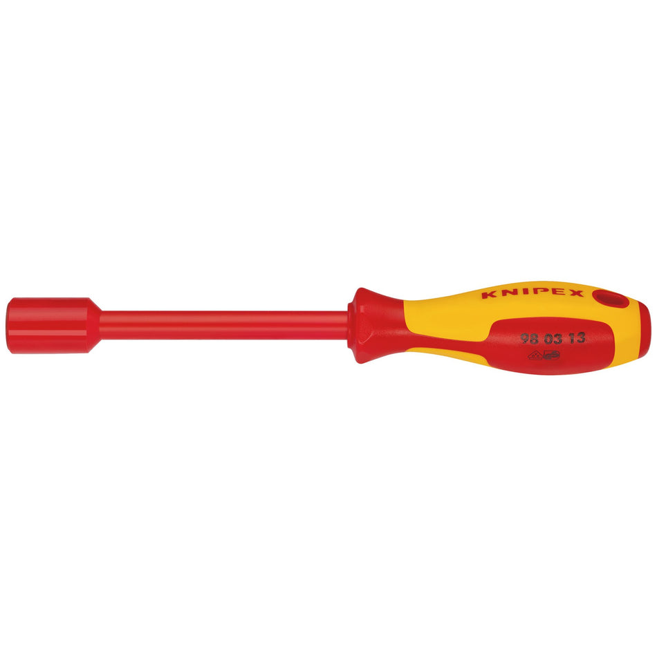 KNIPEX-98-03-13-VDE-Insulated-Nut-Driver,-13.0-x-125mm