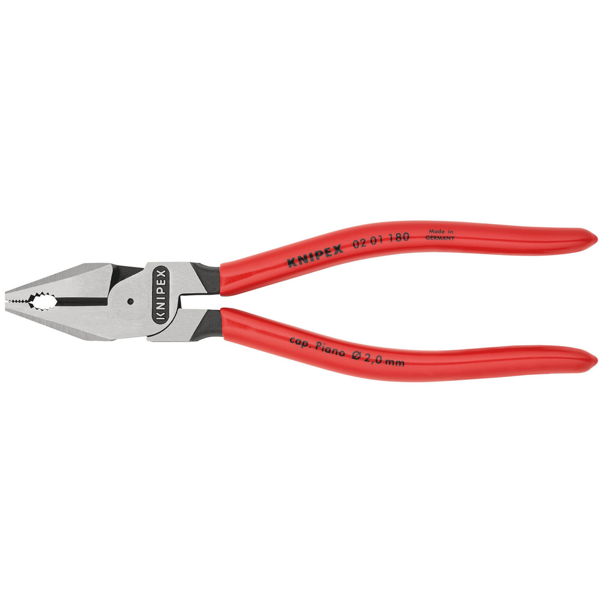 KNIPEX-02-01-180-High-Leverage-Combination-Pliers,-180mm