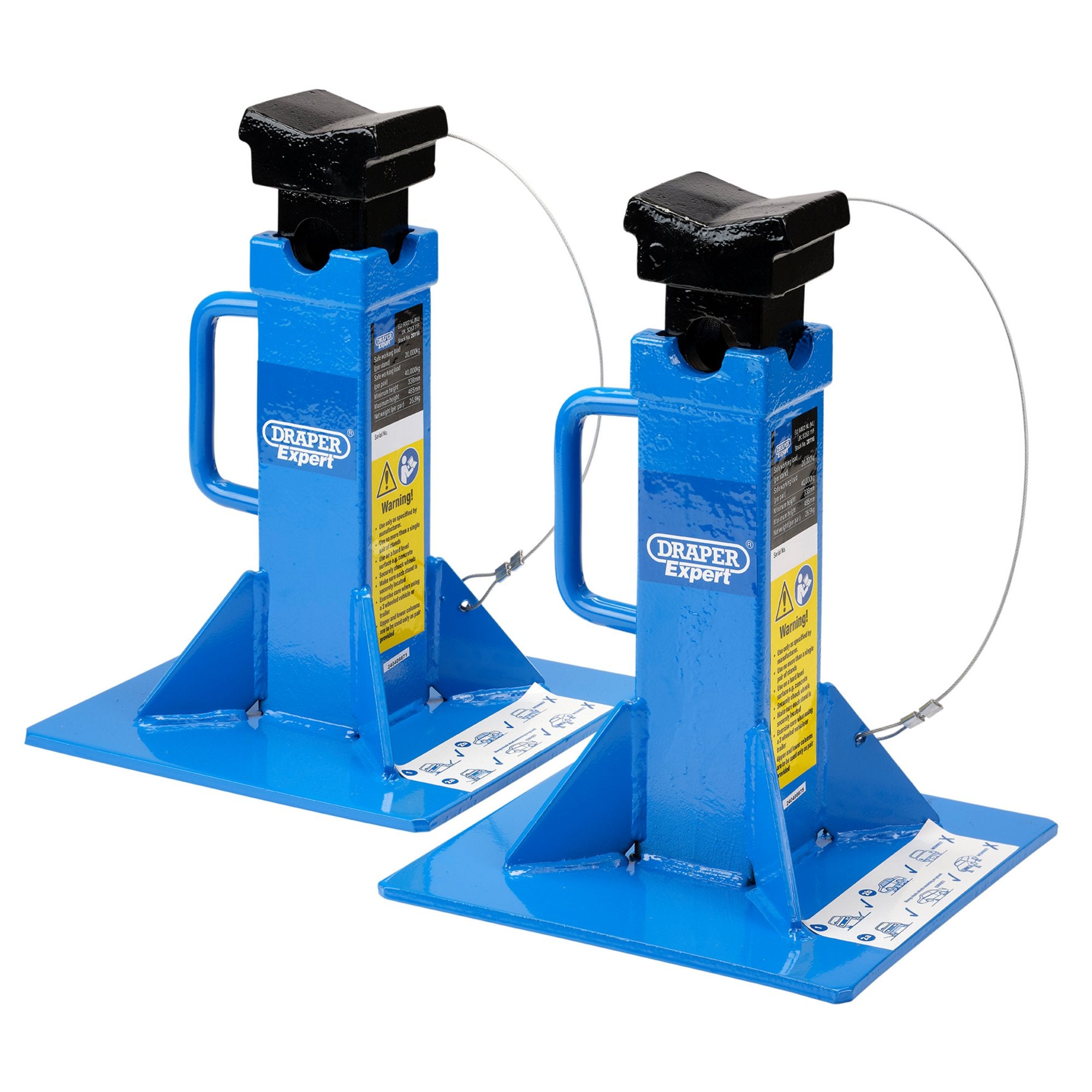 Draper-Expert-Heavy-Vehicle-Axle-Stands,-20-Tonne-(Pair)