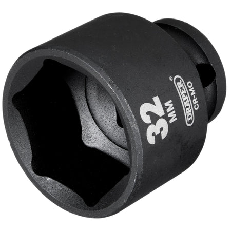 Draper-Hi-TORQ®-Impact-Socket,-1/2"-Sq.-Dr.,-32mm