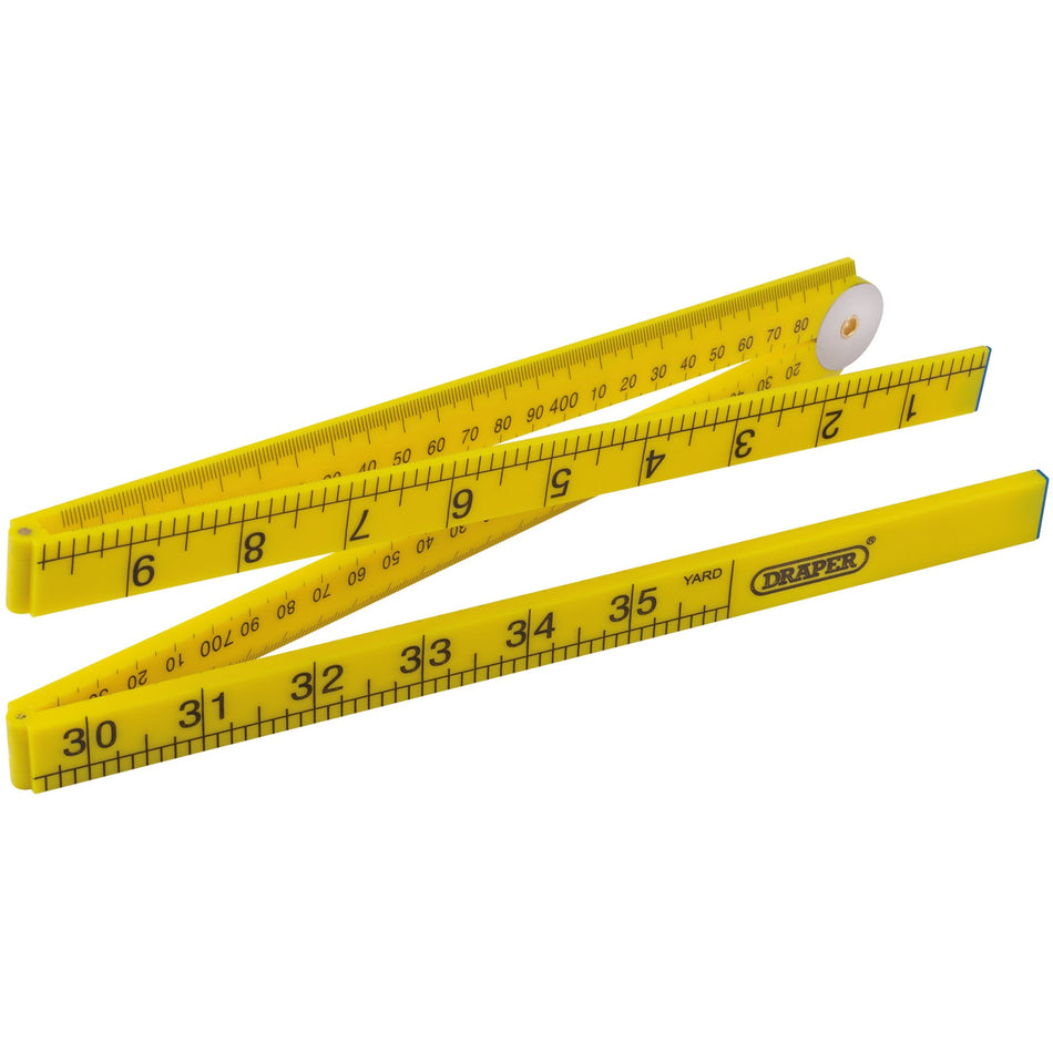 Plastic-Folding-Rule,-1m