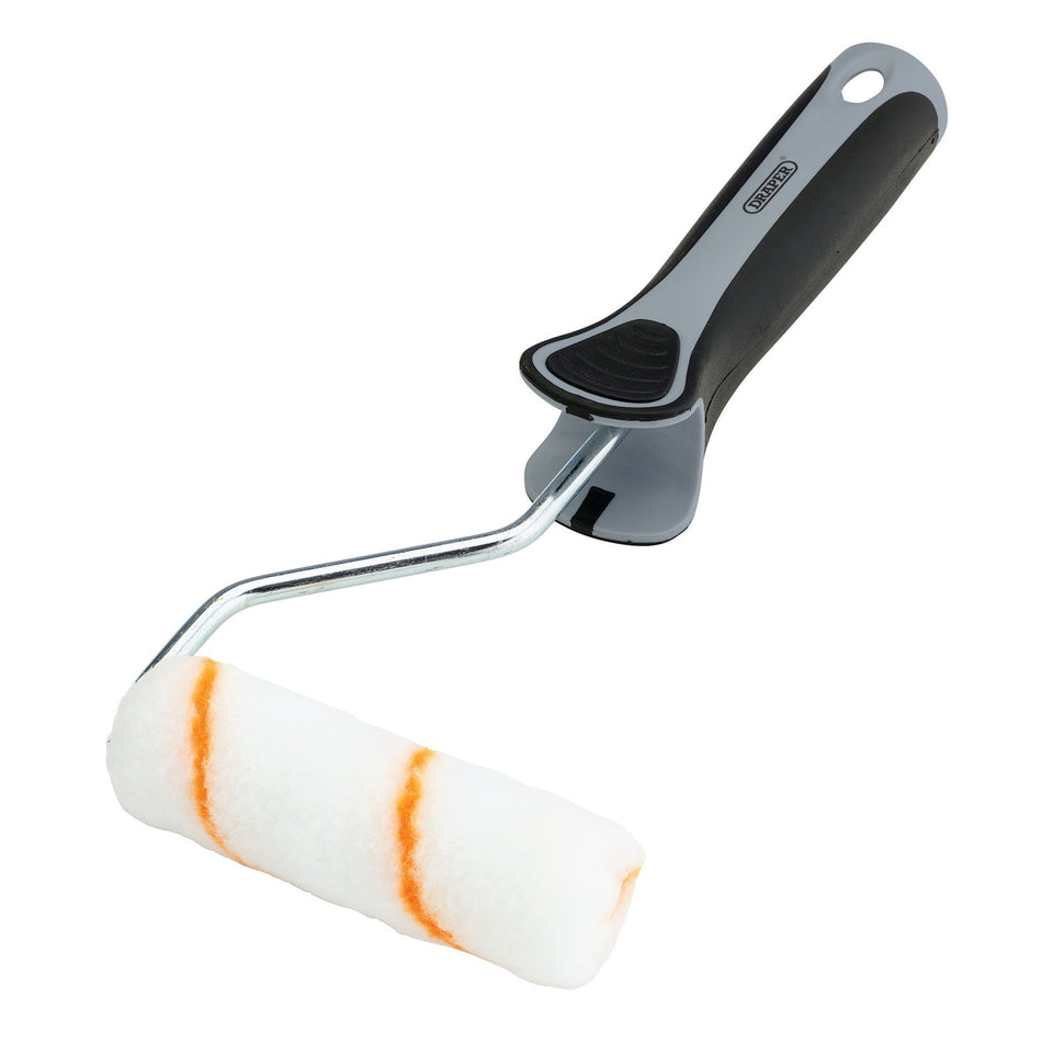 Medium-Pile-Polyester-Paint-Roller-with-Soft-Grip-Handle,-4"/100mm