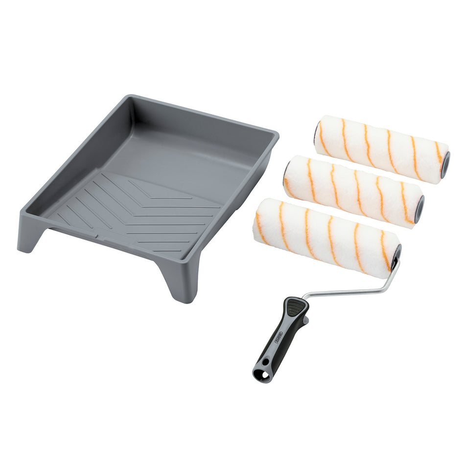 Medium-Pile-Polyester-Paint-Roller-Set-with-Soft-Grip-(5-Piece)