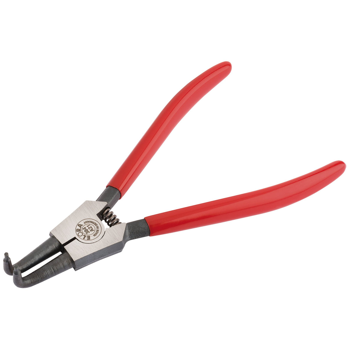 Elora-A21-Bent-External-Circlip-Pliers-with-Dipped-Handles,-19---60mm