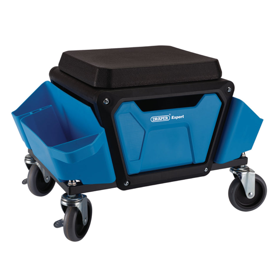 Draper-Expert-Work-Stool,-Blue
