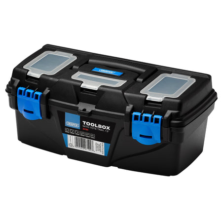 Plastic-Toolbox-with-Tote-Tray,-13"