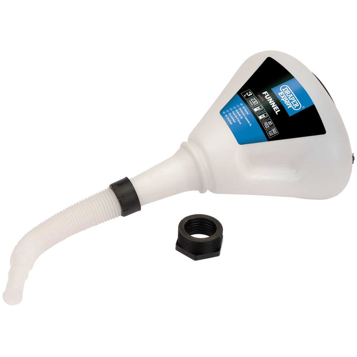Polypropylene-Funnel,-230mm,-3L