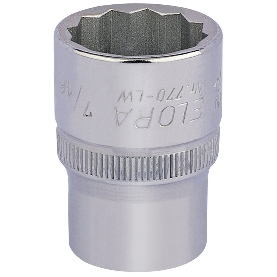 Elora-Whitworth-Bi-Hexagon-Socket,-1/2"-Sq.-Dr.,-7/16"