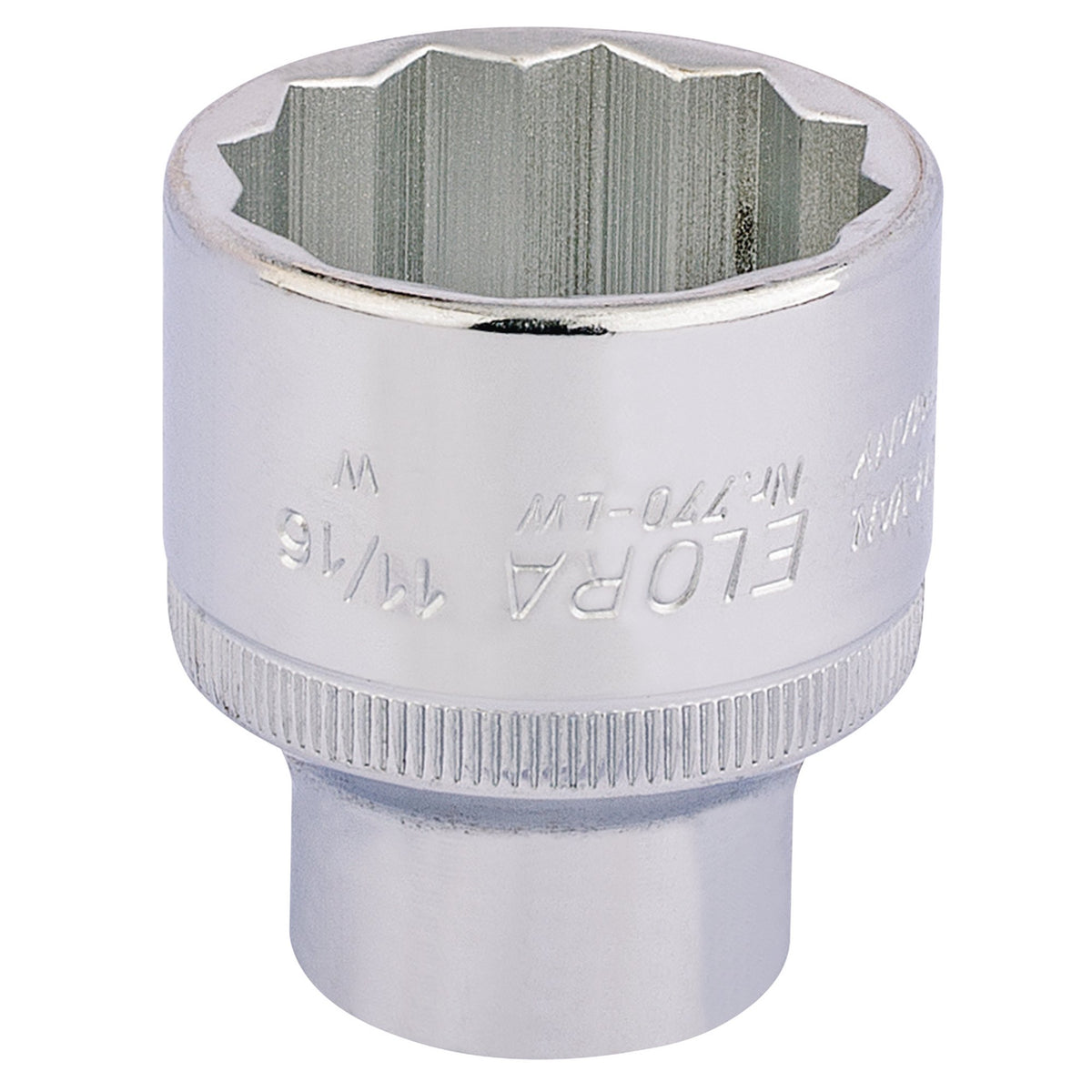 Elora-Whitworth-Bi-Hexagon-Socket,-1/2"-Sq.-Dr.,-11/16"