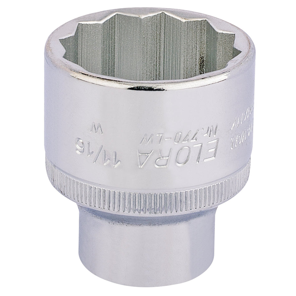 Elora-Whitworth-Bi-Hexagon-Socket,-1/2"-Sq.-Dr.,-11/16"