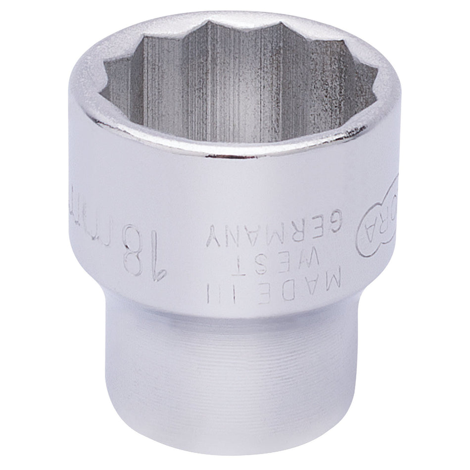 Elora-Bi-Hexagon-Socket,-3/8"-Sq.-Dr.,-18mm