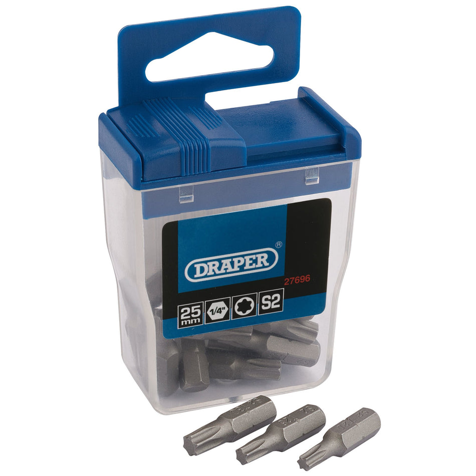 Draper-TX-STAR®-Assorted-Long-Insert-Bits,-25mm-(20-Piece)