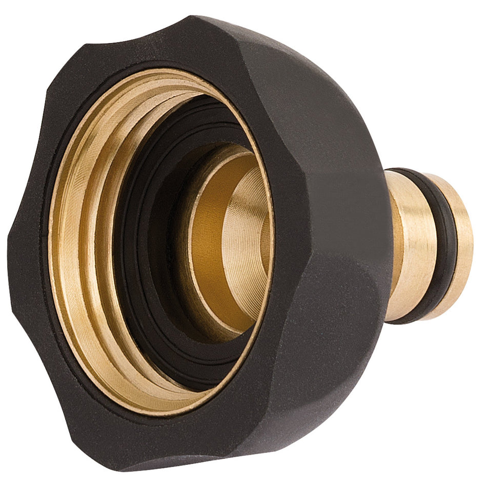 Brass-and-Rubber-Tap-Connector,-1"