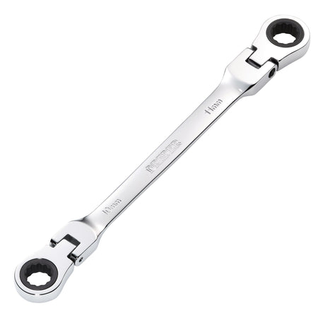Draper-HI-TORQ®-Metric-Flexible-Head-Double-Ring-Ratchet-Spanner,-10-x-11mm